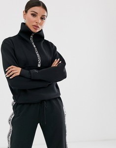Черный свитшот на молнии Nike Pro Training