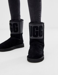 Классические полусапоги с резиновой отделкой UGG-Черный