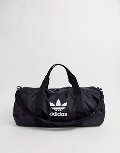 Черная сумка для путешествий с логотипом adidas Originals-Черный