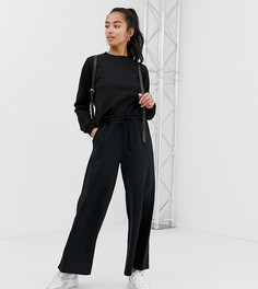 Широкие джоггеры ASOS DESIGN Petite-Черный