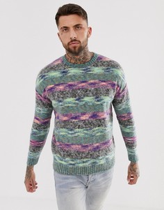 Oversize-джемпер с эффектом омбре ASOS DESIGN-Мульти