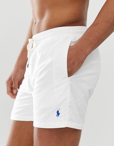 Белые шорты для плавания с логотипом Polo Ralph Lauren Traveler-Белый