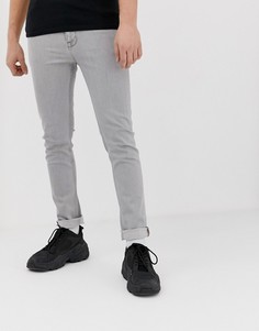 Светло-серые джинсы скинни ASOS DESIGN-Серый