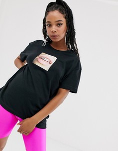 Черная футболка с принтом украшений на зубах Nike-Черный