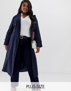 Легкий тренч Vero Moda Curve-Темно-синий