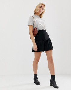 Фактурная мини-юбка ASOS DESIGN-Черный