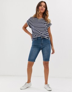 Выбеленные удлиненные шорты Miss Selfridge-Синий