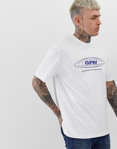 Белая oversize-футболка с логотипом Good For Nothing-Белый