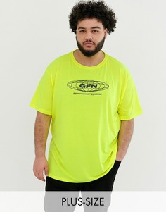 Неоново-желтая oversize-футболка с логотипом Good For Nothing-Желтый