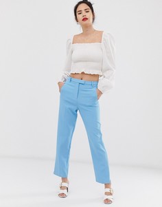 Синие брюки-сигареты Miss Selfridge-Синий