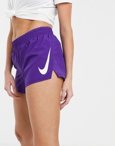 Фиолетовые шорты с логотипом-галочкой Nike Running-Фиолетовый