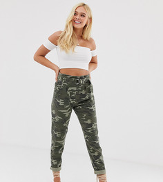 Брюки в стиле милитари с камуфляжным принтом Miss Selfridge-Мульти