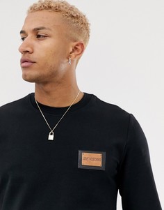 Свитер с логотипом Love Moschino-Черный