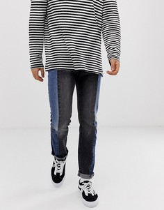 Черные джинсы слим с заниженной талией и контрастными вставками Levis 511-Черный Levis®
