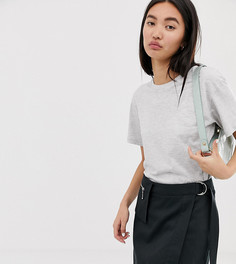 Свободная серая футболка с круглым вырезом Weekday-Серый