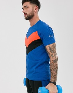 Футболка со вставками колор блок Puma Training-Синий