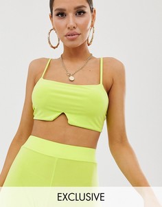 Неоново-лаймовый бралетт Missguided-Зеленый