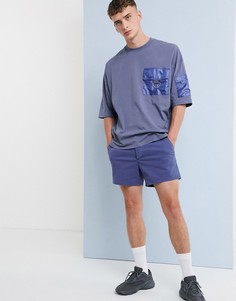 Зауженные шорты чиносы ASOS DESIGN-Синий