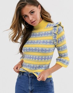 Жаккардовый джемпер ASOS DESIGN-Мульти