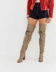 Высокие сапоги ASOS DESIGN Kyla-Коричневый