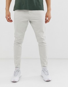 Серые облегающие укороченные джинсы Tom Tailor-Серый