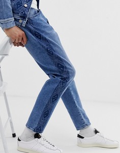Узкие джинсы с принтом Jack & Jones Originals-Синий