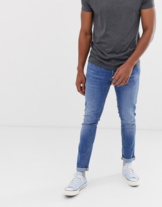 Светло-синие суженные книзу джинсы слим Jack & Jones-Синий