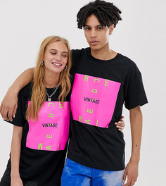 Футболка унисекс с логотипом Reclaimed Vintage-Черный