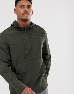 Нейлоновая куртка цвета хаки ASOS DESIGN-Зеленый