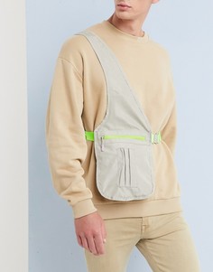 Бежевая сумка через плечо ASOS DESIGN-Бежевый