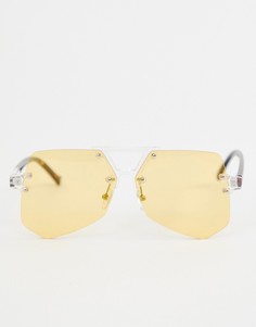 Желтые солнцезащитные очки-маска 7x-Очистить