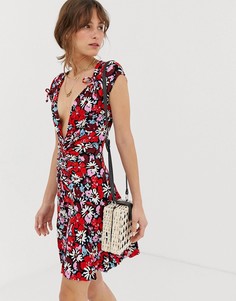 Платье мини Free People Key To Your Heart-Черный