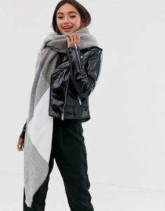Oversize-шарф в клетку ASOS DESIGN-Розовый