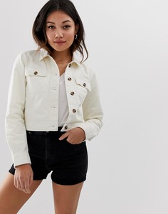 Кремовая куртка в стиле милитари Miss Selfridge-Кремовый