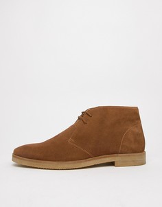 Светло-коричневые замшевые ботинки чукка Walk London-Светло-коричневый