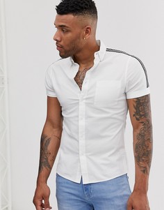 Приталенная оксфордская рубашка ASOS DESIGN-Белый