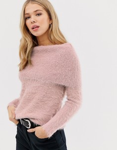 Джемпер с открытыми плечами Glamorous-Розовый