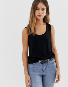 Майка с карманом Noisy May-Черный