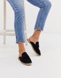 Черные лоферы-мюли ASOS DESIGN Juggle-Черный