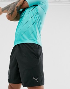 Черные тканые шорты с логотипом Puma Training-Черный