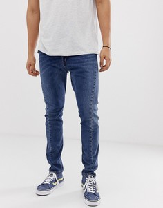 Узкие выбеленные джинсы с асимметричным швом Levis Engineered-Синий Levis®