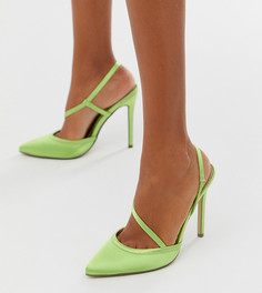 Зеленые туфли-лодочки с ремешком Missguided-Зеленый