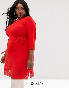 Платье с вырезом Junarose-Красный