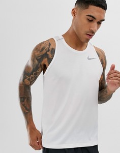 Белая майка Nike Running Miler-Белый