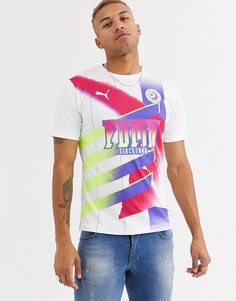 Синяя футболка в стиле ретро Puma Football-Синий