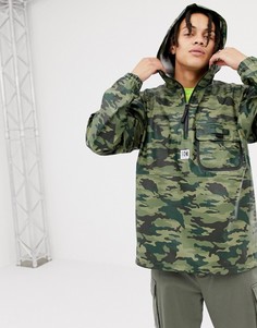 Анорак из полиуретана с камуфляжным принтом Helly Hansen-Зеленый