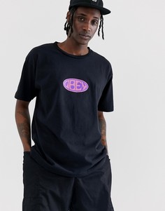 Черная футболка Obey Bumper-Черный