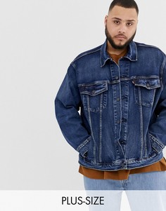 Выбеленная джинсовая куртка Levis Big & Tall-Синий Levis®