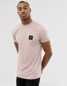 Розовая футболка с круглым вырезом Burton Menswear-Розовый