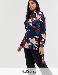 Длинная рубашка с цветочным принтом Koko-Мульти